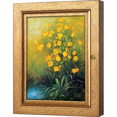  Ключница Желтые цветы, Авантюрин, 20x25 см фото в интернет-магазине