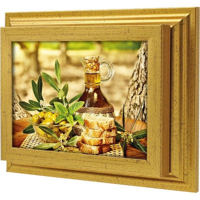  Ключница Натюрморт с оливками, Золото, 13x18 см фото в интернет-магазине