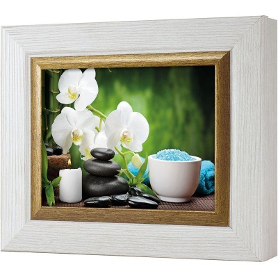  Ключница Гармония орхидей, Жемчуг/Золото, 13x18 см фото в интернет-магазине