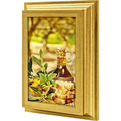  Ключница Натюрморт с оливками, Золото, 11x20 см фото в интернет-магазине
