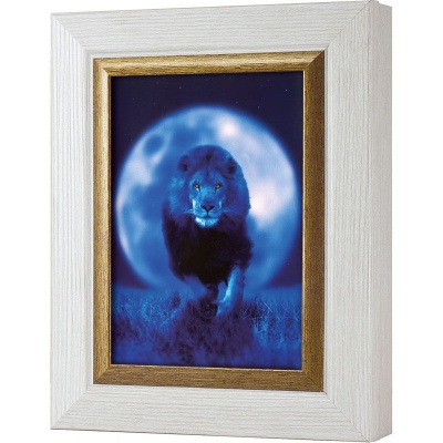  Ключница Африканский лев, Жемчуг/Золото, 13x18 см фото в интернет-магазине