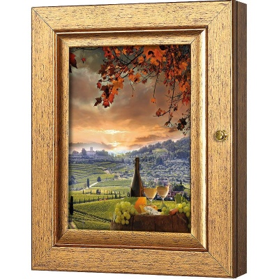  Ключница Виноградники Тосканы, Авантюрин, 13x18 см фото в интернет-магазине