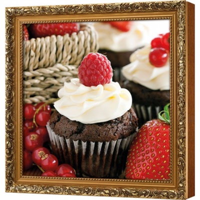  Ключница Шоколадный кекс с малиной, Цитрин, 30x30 см фото в интернет-магазине