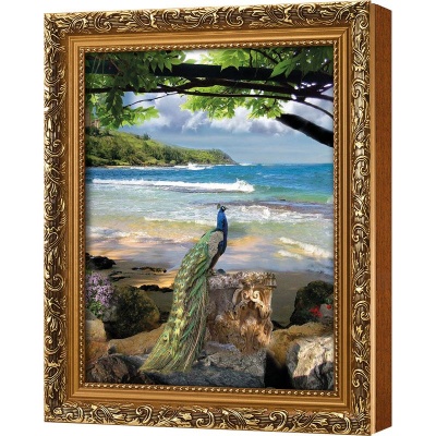  Ключница Павлин у моря, Цитрин, 20x25 см фото в интернет-магазине