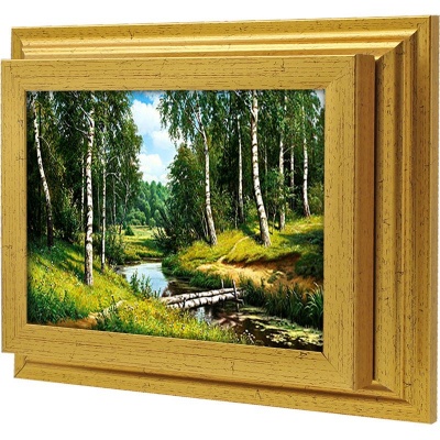  Ключница Березовый мостик I, Золото, 13x18 см фото в интернет-магазине