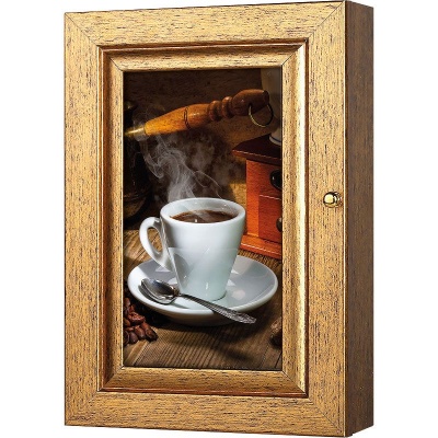  Ключница Ароматный кофе, Авантюрин, 11x20 см фото в интернет-магазине