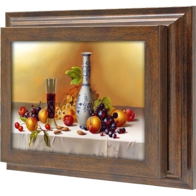  Ключница Вино и фрукты II, Бронза, 13x18 см фото в интернет-магазине