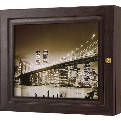  Ключница Бруклинский мост, Турмалин, 20x25 см фото в интернет-магазине