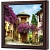  Ключница Цветущая улочка , Обсидиан, 30x30 см фото в интернет-магазине