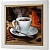  Ключница Ароматный кофе, Жемчуг/Золото, 30x30 см фото в интернет-магазине