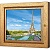  Ключница Вид на Эйфелеву башню. Париж., Авантюрин, 20x25 см фото в интернет-магазине