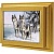  Ключница Волки, Золото, 13x18 см фото в интернет-магазине