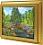  Ключница Цветочные берега, Золото, 20x25 см фото в интернет-магазине