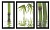  Триптих в багете Подвисший бамбук, 7664-50x70-1045b фото в интернет-магазине