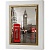  Ключница Красная телефонная будка. Лондон, Жемчуг/Золото, 20x25 см фото в интернет-магазине