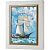  Ключница Бригантина под белыми парусами, Жемчуг/Золото, 20x25 см фото в интернет-магазине