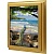  Ключница Павлин у моря, Золото, 20x25 см фото в интернет-магазине