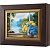  Ключница Солнечный пейзаж с цветами, Турмалин/Золото, 13x18 см фото в интернет-магазине
