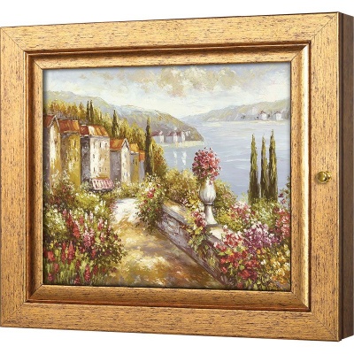  Ключница Пейзаж Тосканы, Авантюрин, 20x25 см фото в интернет-магазине