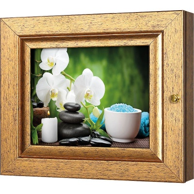  Ключница Гармония орхидей, Авантюрин, 13x18 см фото в интернет-магазине